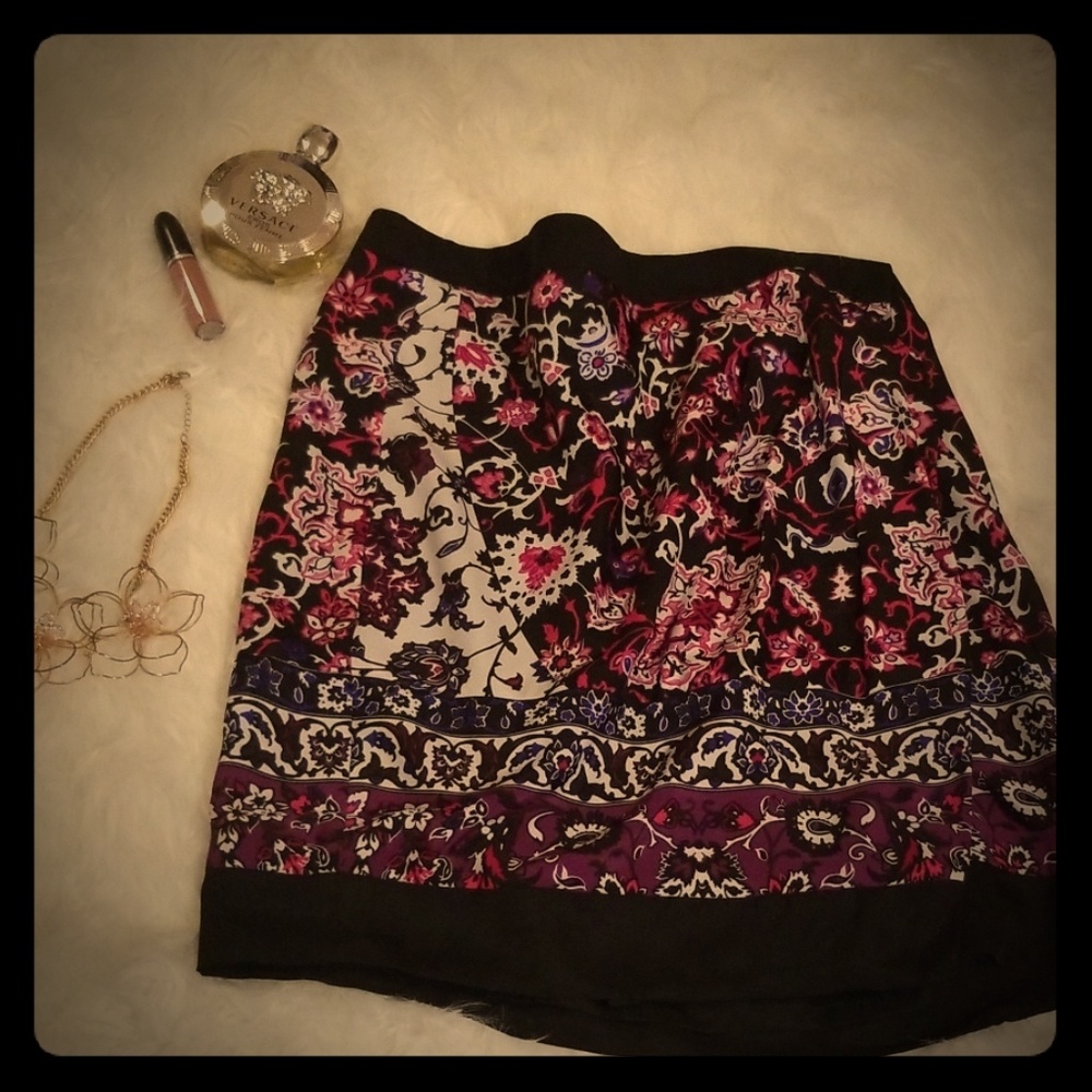Floral Wrap Skirt